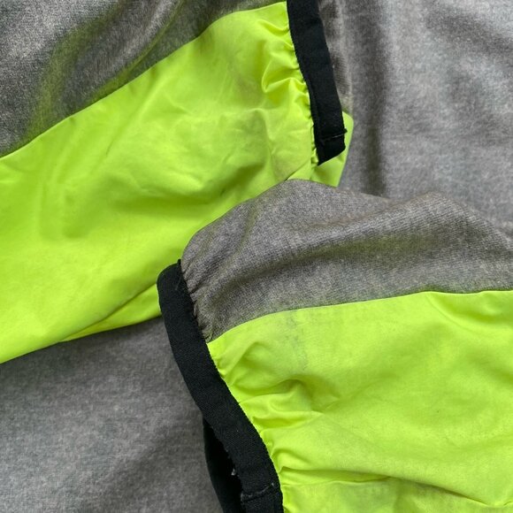 Pink Women’s M/L Victoria’s Secret Zip Hoodie Jacket Windbreaker Neon Yellow - Picture 11 of 12